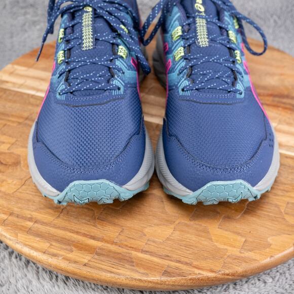 ASICS GEL-VENTURE 7 Womens Sz 11 Trail Running Sneakers Blue Pink Grey 1012A476 - Picture 3 of 11